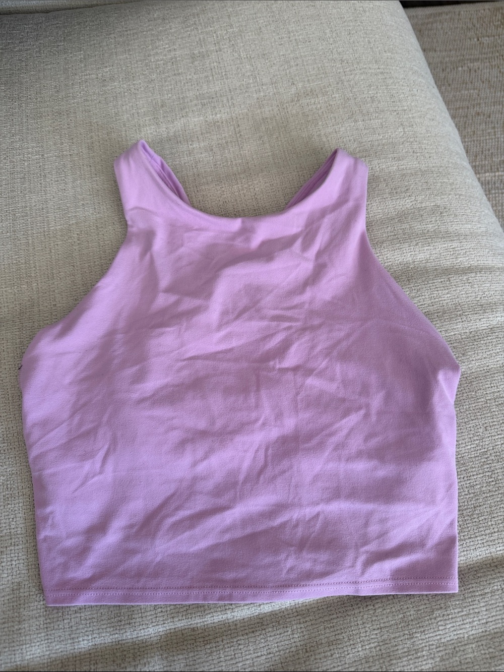 Women’s Athleta Baby Pink Workout Tank Crop Top